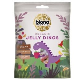 BIONA Organiskās gumijas končas Dinozauri, 75g
