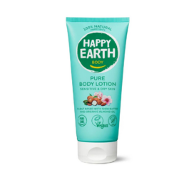 Happy Earth 100% dabīga nomierinoša ķermeņa losjons sausai un raupjai ādai, 200ML
