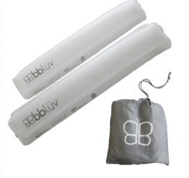 BBLÜV Bümps neslīdoši piepūšami gultas sliežu aizsargstieņi 2 gab., bez BPA un ftalātiem