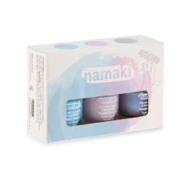 NAMAKI komplekts ar trim noņemamiem nagu lakām un vīlīti, Frozen Sweets 3*7,5 ml