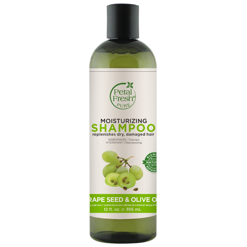 PETAL FRESH šampūns ar vīnogu sēklu eļļu sausiem un apstrādātiem matiem, 355 ml