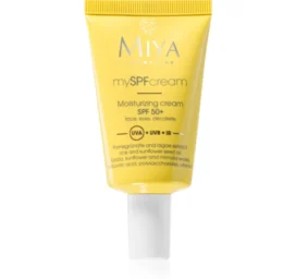 MIYA mySPFcream SPF50 minerālais mitrinošs krēms sejai, acīm un dekoltē, 40 ml