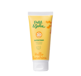 PETIT un JOLIE SPF30 dabiska smaržvielu nesaturoša minerālu saules aizsargkrēms zīdaiņiem un bērniem, 100 ml