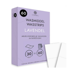 COSMEAU bioloģiski noārdāmas veļas mazgāšanas sloksnes lavandas smaržā, 60 lietojumi