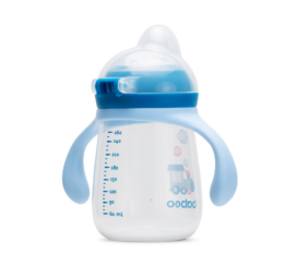 Baboo® silikona treniņu krūze ZILĀ MIGLA, 260 ml