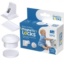 SIPO bērniem drošas magnētiskās skapīšu slēdzenes, 4 gab.