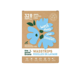 THE GOOD BRAND bioloģiski noārdāmās veļas sloksnes, 32 mazgāšanas reizes, bez aromāta