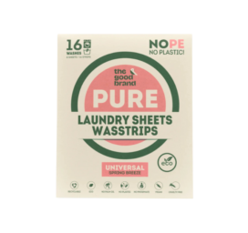 THE GOOD BRAND biodegradējamās veļas mazgāšanas strēmeles ar svaigu ziedu aromātu Pavasara Vējš, 16 gab.