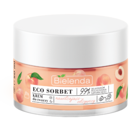 BIELENDA ECO SORBET Prebiotiska mitrinoša un nomierinoša sejas krēms Persiks, 50ml