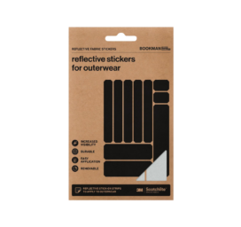 Bookman atstarojošas auduma uzlīmes drēbēm vai somām, sudrabs