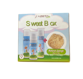 AZETABIO DĀVANU KOMPLEKTS organiskā barojošā zīdaiņu krēma, ķermeņa un matu attīrītāja, un aizsargājošā autiņbiksīšu krēma + dāvana