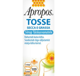 APROPOS TOSSE medus garšas klepus sīrups pieaugušajiem, 150 ml