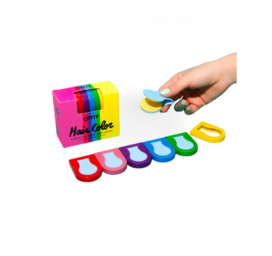 OMY krāsainās matu krītiņi, 6 gab.