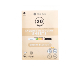 COSMEAU bioloģiski noārdāmas veļas sloksnes apģērbu mazgāšanai Cherry Blossom, 20 lietošanas reižu