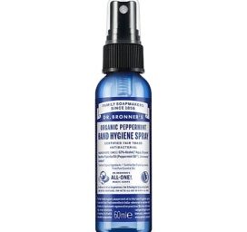 Dr. Bronner's organiskās roku higiēnas izsmidzināmais līdzeklis ar svaigu piparmētru ēterisko eļļu, 60 ml