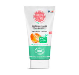 PULPE DE VIE Nepilnību Pēcapstrādes bioloģisks dziļi attīrošs micelārs kosmētikas noņemšanas gēls kombinētai un taukainai ādai, 150 ml