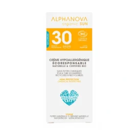 ALPHANOVA SUN minerālu hipoalerģisks saules aizsargkrēms sejai bez smaržas SPF30, 50g