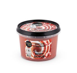 ORGANIC SHOP ķermeņa skrubis ar vaniļas un zemeņu ekstraktu Candy Cane, 250 ml