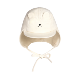 KIETLA Camper cepure ar UPF50 organiskās kokvilnas saules aizsargcepure NATURAL, piemērota vecumam no 0 līdz 2 gadiem