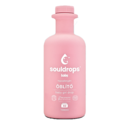SOULDROPS hipoalerģisks audumu mīkstinātājs meiteņu drēbēm BABY GIRL DROP, 1000ml
