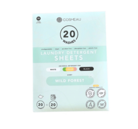 COSMEAU bioloģiskās mazgāšanas strēmeles drēbju mazgāšanai Wild Forest, 20 lietošanas reizes