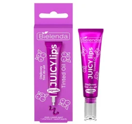 BIELENDA Juicy Lips krāsaina lūpu eļļa ar melleņu sēklu eļļu un E vitamīnu, 10g