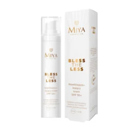MIYA Bless The Less mitrinošs un nomierinošs dienas krēms ar SPF 50+ ar apelsīnu hidrosolu, 50ml