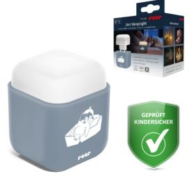 REER 2in1 SleepLight pārnēsājama nakts lampa, Pelēka/Zila