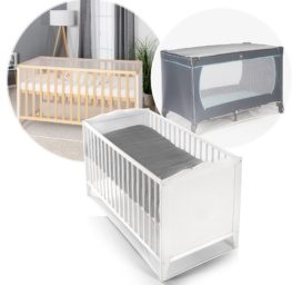 REER BiteSafe moskītu tīkls bērnu un ceļojumu gultām, balts