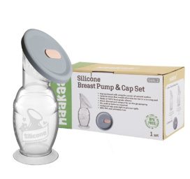 HAAKAA Gen 2. Silikona krūts pumpis ar piesūkšanas pamatni un silikona vāciņu, 100ml