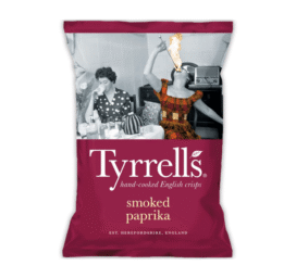 Tyrrell's kartupeļu čipsi ar kūpinātu papriku, 150g