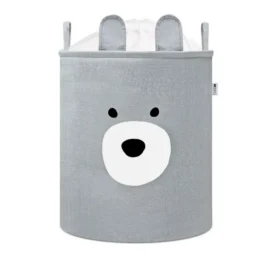 SIPO Premium rotaļlietu glabāšanas grozs ar savelkamu auklu Lācis, 63 L