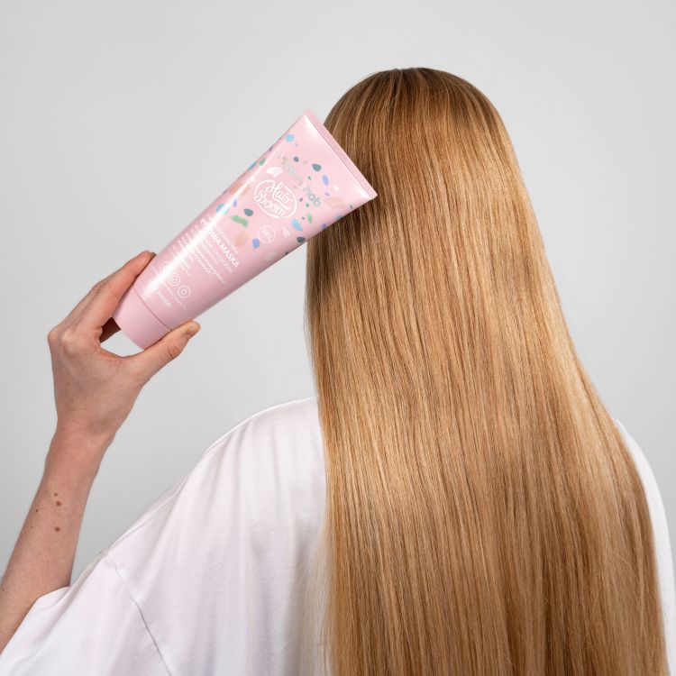 BIELENDA HairBoom Rice Rehab dabīga daudzfunkcionāla 4in1 rīsu maska matiem, 200 ml - Image 4