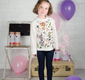 SELFIE APĢĒRBS Izkrāso savu fejas T-kreklu, izmērs 3-4 gadi (122)