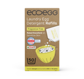 ECOEGG aromātu nesaturošas veļas mazgāšanas uzpildes granulas UZPILDES PAKA 50 mazgāšanas reižu