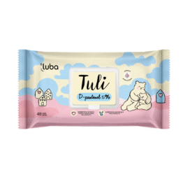 ALLOW Tuli bioloģiski noārdāmas un kompostējamas D-PANTENOLS 5% mitrās salvetes, 48 gab.