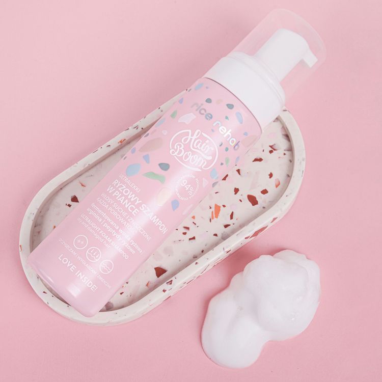 BIELENDA HairBoom Rice Rehab fermentēts rīsu ūdens šampūns jutīgai galvas ādai, 400ml - Image 5