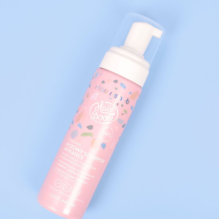 BIELENDA HairBoom Rice Rehab fermentēts rīsu ūdens šampūns jutīgai galvas ādai, 400ml - Image 4