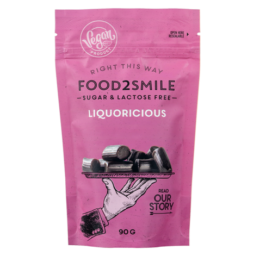 FOOD2SMILE Bezcukura Lakricas Konfektes, 85g