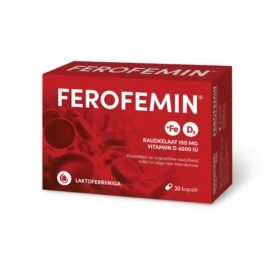 Ferofemin® dzelzs komplekss ar D vitamīnu 4000 SV, 30 tabletes