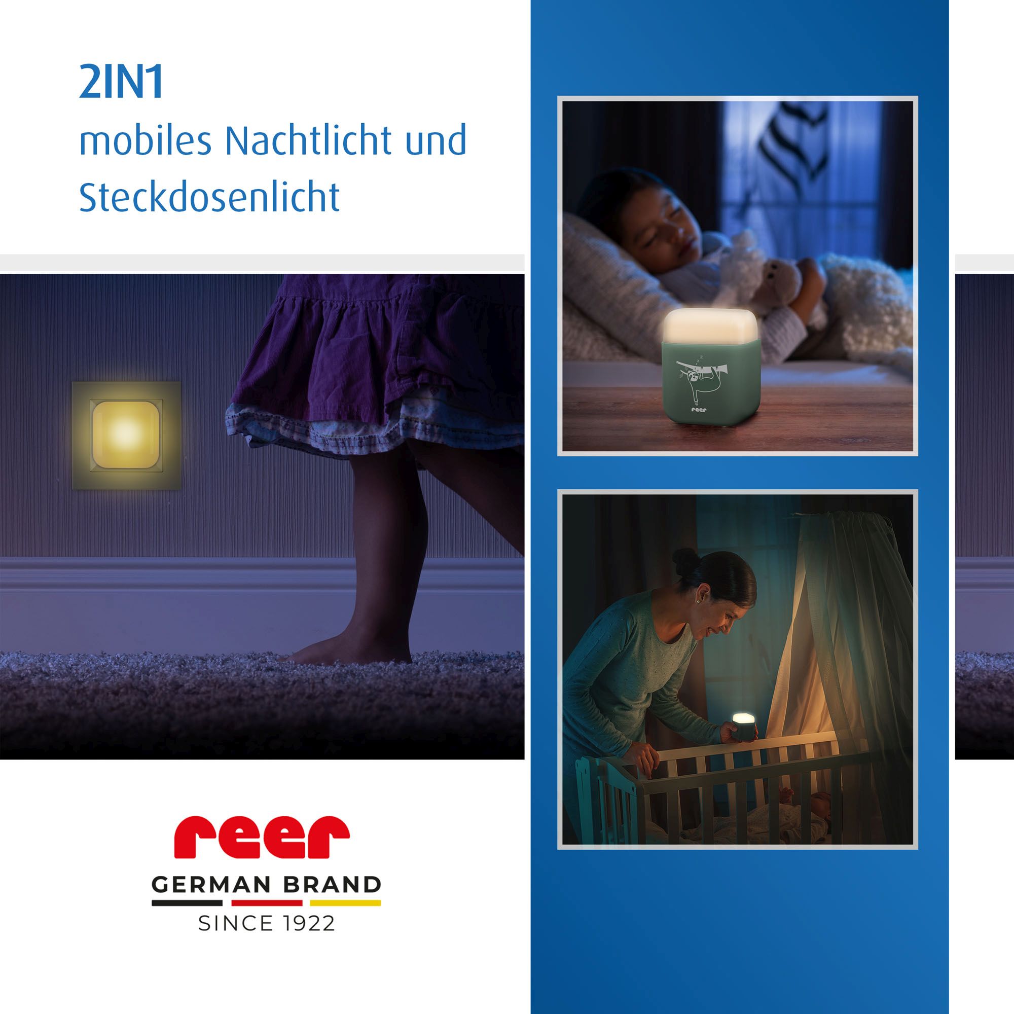 REER 2in1 SleepLight pārnēsājama nakts lampa, eikalipts - Image 3
