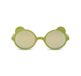 Kietla bezskrūvju un 100% nelūstošs rāmis, augsta UVA un UVB aizsardzība, polarizētas Bearbaby saulesbrilles bērniem vecumā no 1 līdz 2 gadiem, tonis OLIVE