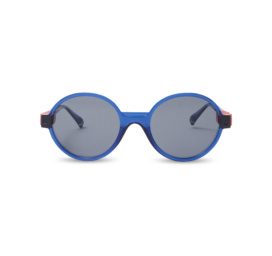 KIETLA POP bērnu apaļas polarizētās saulesbrilles ar 180° elastīgām kājiņām un augstu UVA/UVB aizsardzību bērniem vecumā no 4 līdz 7 gadiem, NAVY RED