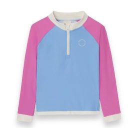 KIETLA ICONIC peldēšanas T-krekls UPF 50+ saules aizsardzības audums ar UV sensoru 2-4 gadus veciem bērniem, VIOLETI ROZĀ