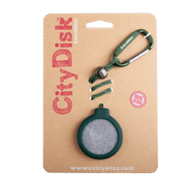 EXTRAWIZE CityDisk atstarotājs apģērbam un somām, krāsa ZAĻA