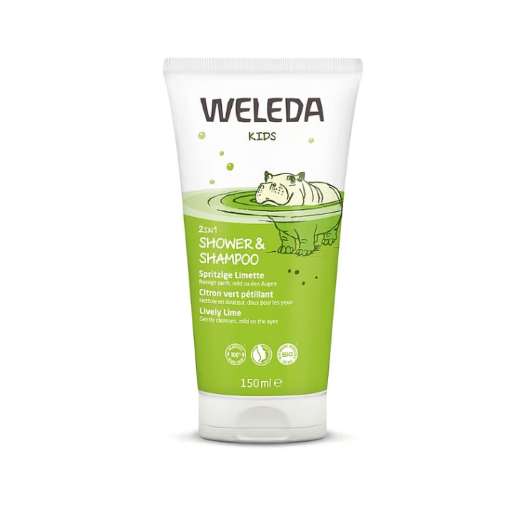 WELEDA Bērnu maigs šampūns un ķermeņa mazgāšanas līdzeklis ar kaļķi, 150ml