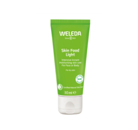 WELEDA Skin Food LIGHT krēms ar bioloģisku saulespuķu eļļu, vijolīšu, kumelīšu un kliņģerīšu ekstraktu, 30 ml