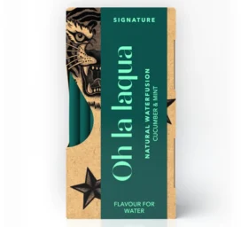 OH LA LAQUA aromatizēts ūdens bez cukura un saldinātājiem Gurķu un Piparmētru, 10 gab.