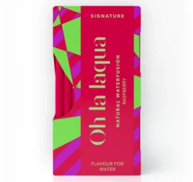 OH LA LAQUA Garšas ūdens būtība bez cukura un saldinātājiem Avene, 10 gab.