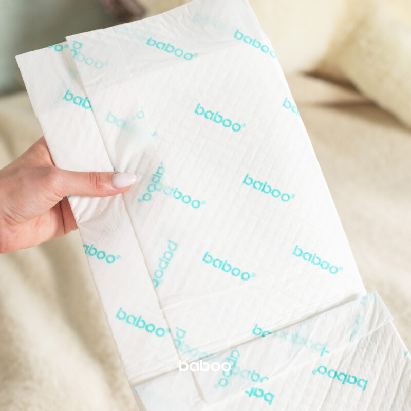 BABOO vienreizlietojamie absorbējošie pārtinamie paliktņi AirComfort, 60×60, 20 gab. - Image 2